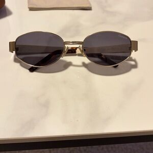 Illesteva Nesso Metal Oval Sunglasses